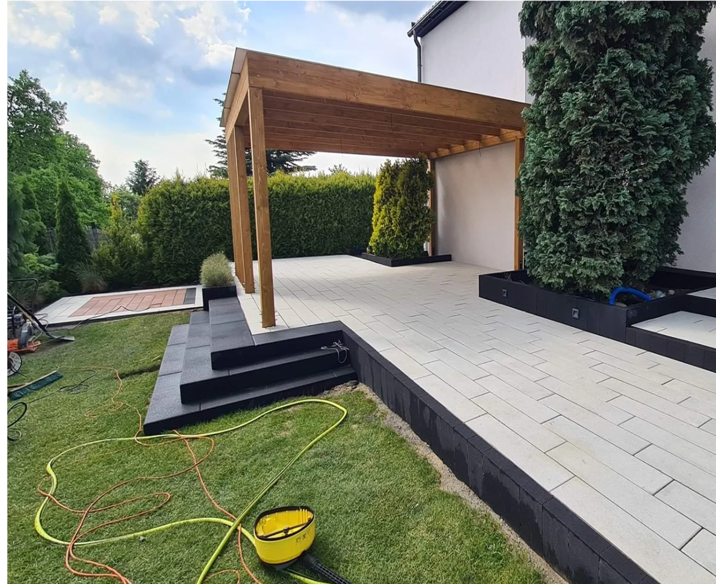 tarasy z kostki brukowej